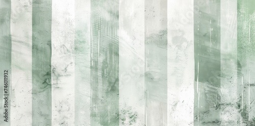 Green and White Marble Wallpaper With Vertical Stripes