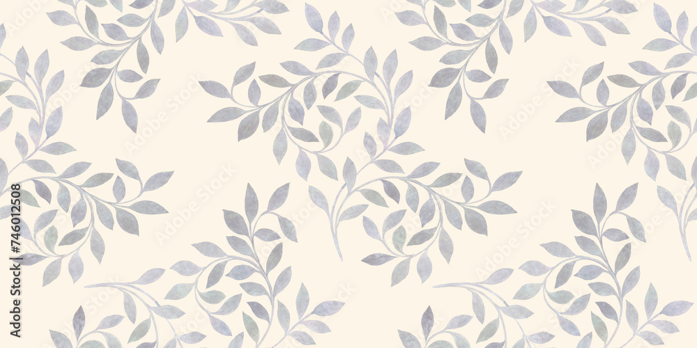 watercolor flowers on white background, seamless botanical pattern watercolor flowers on white background, seamless botanical pattern