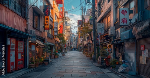Urban Street Scene in Tokyo