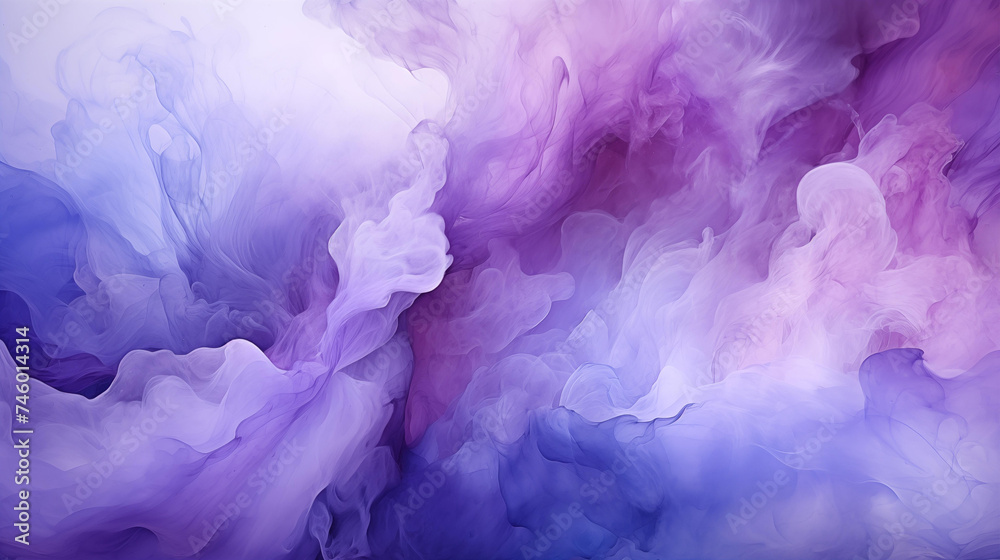 Abstract Waves in Soft Purple and Pink Hues	
