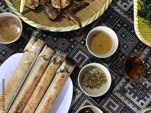 Meal of Typical Lao Cuisine