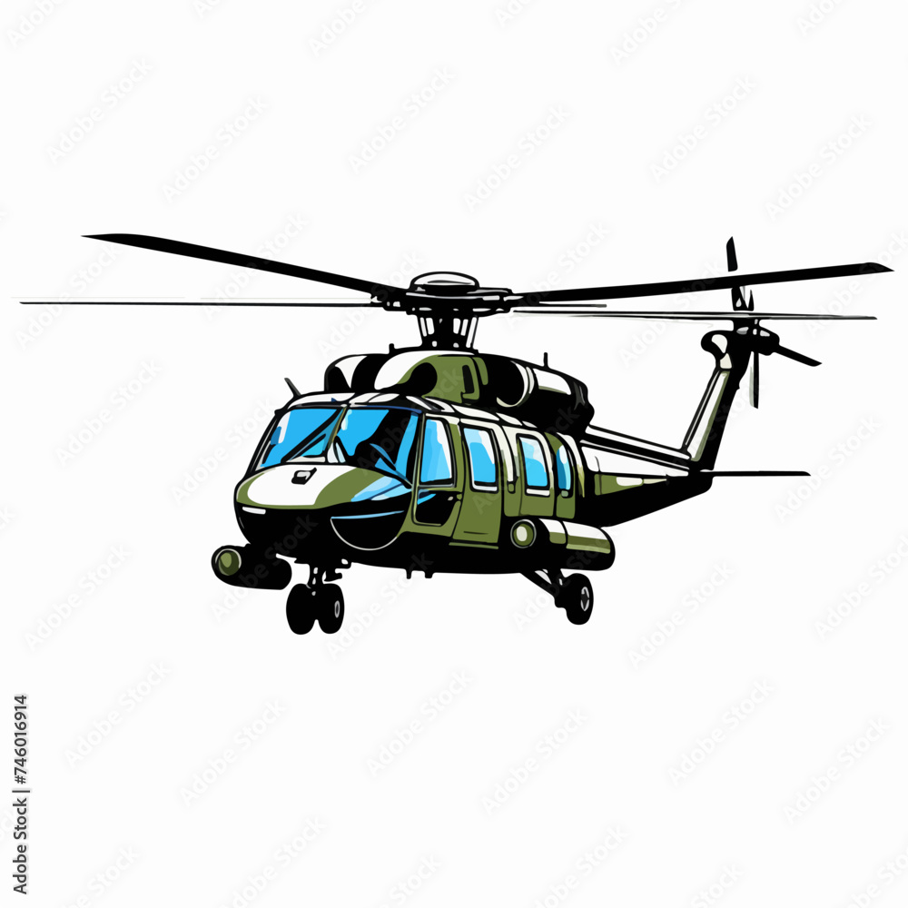 Fototapeta premium Helicóptero militar