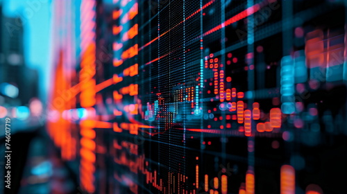 Prediction models and interactive visuals are used by a machine learning algorithm to convey its conclusions after analyzing historical stock market data to spot patterns and trends