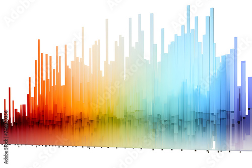 Colorful Visualization of High Frequency Hertz Sound Spectrum with Intensity Bars