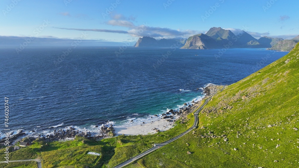 Beach on the Lofoten Islands, Norway Beach on the Lofoten Islands, Norway