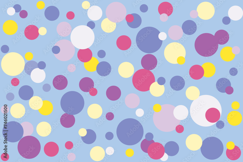 illustration abstraction pattern of multi color circle on soft blue background. illustration abstraction pattern of multi color circle on soft blue background.