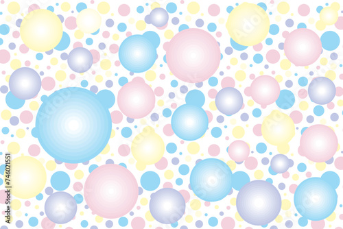 illustration pattern of the multicolor circle on white background.