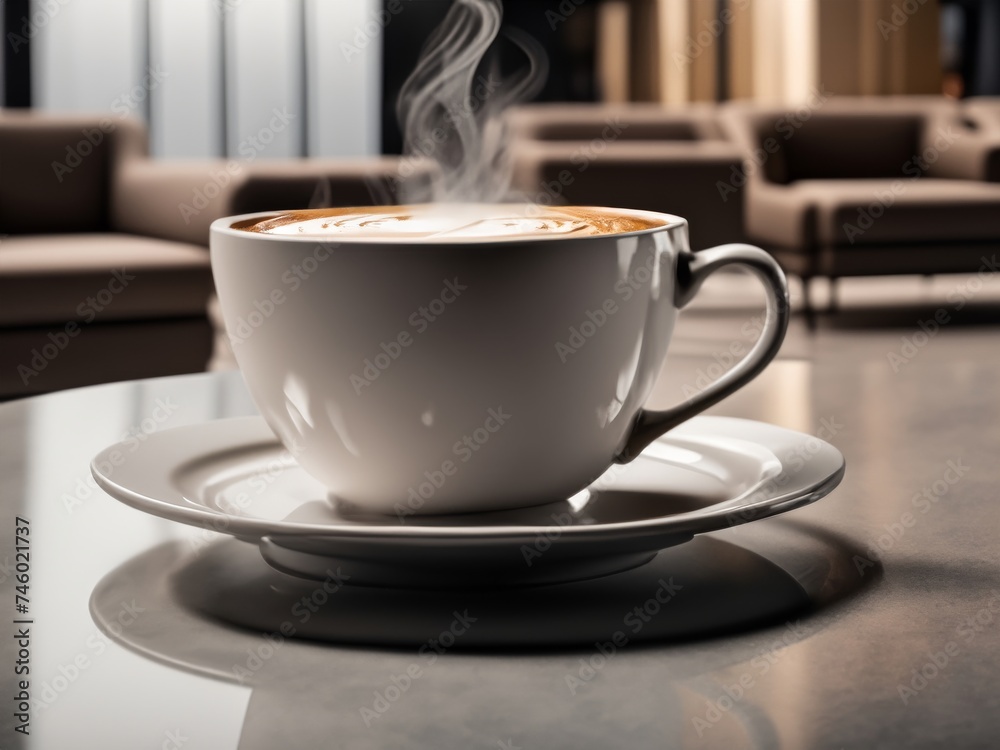 cup of coffee on a table cup of coffee on a table
