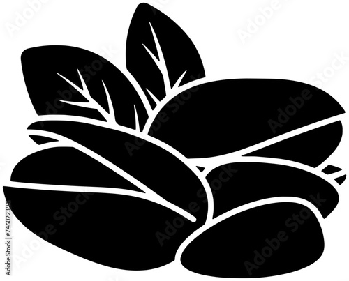 plant illustration food silhouette healthy logo pistachio icon nature outline snack nut green nuts natural leaf shell organic ingredient shape of green nuts for vector graphic background