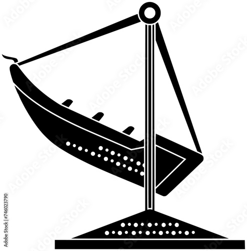 carnival illustration park silhouette boat logo amusement icon festival outline attraction swing entertainment carousel holiday wheel play ride vacation shape of entertainment carousel for vector grap