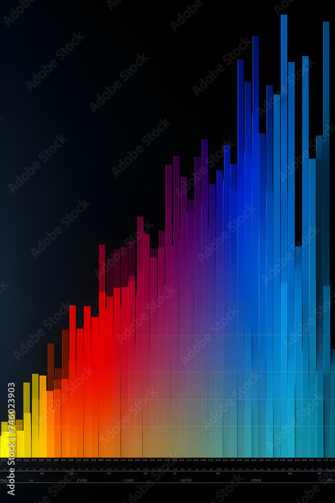 Colorful Visualization of High Frequency Hertz Sound Spectrum with Intensity Bars