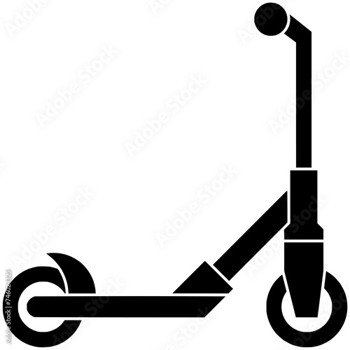 active illustration sport silhouette push outline logo outline icon ride outline road scoot scooter skate slide preschool street toddler toy shape of scoot scooter for vector graphic background