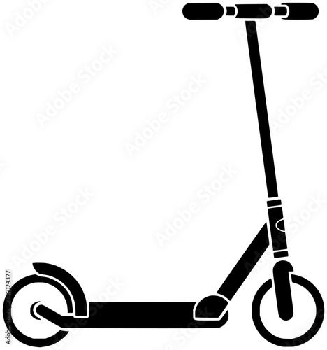 active illustration sport silhouette push outline logo outline icon ride outline road scoot scooter skate slide preschool street toddler toy shape of scoot scooter for vector graphic background