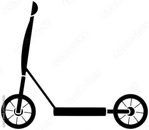 active illustration sport silhouette push outline logo outline icon ride outline road scoot scooter skate slide preschool street toddler toy shape of scoot scooter for vector graphic background