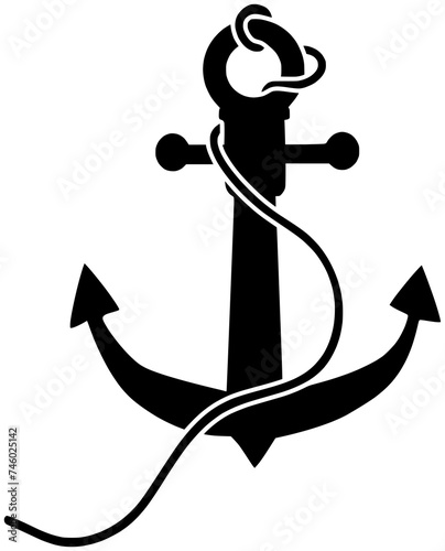 rope illustration navy silhouette sea logo nautical icon chain outline marine design anchor logo ship lifebuoy travel boat badge shape of anchor logo for vector graphic background