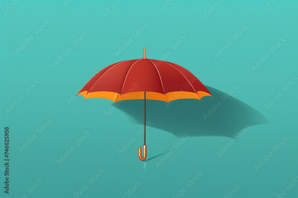 a red and orange umbrella a red and orange umbrella