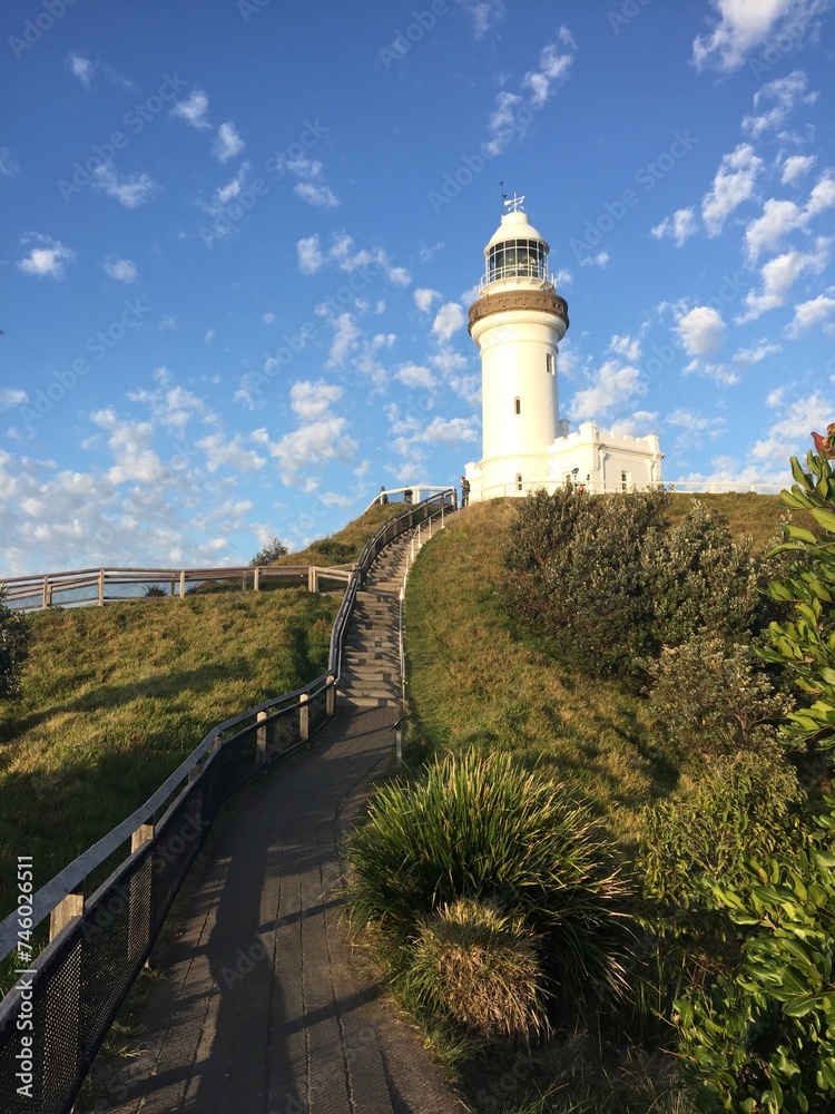 Portrait of a lighthouse in Byron Bay