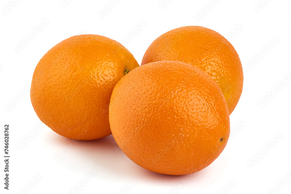 Oranges, isolated on white background Oranges, isolated on white background
