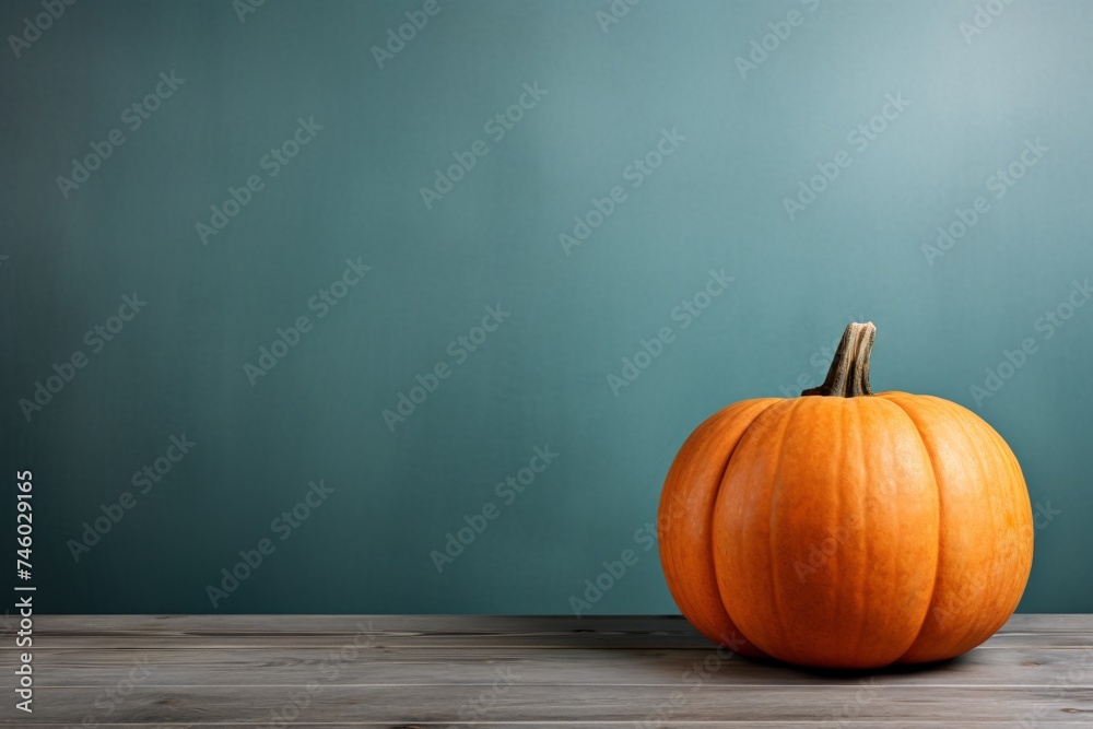 a pumpkin on a table a pumpkin on a table