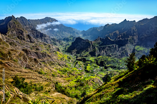 Valley Ribeira do Paul, Paul Valley, Island Santo Antao, Cape Verde, Cabo Verde, Africa. photo