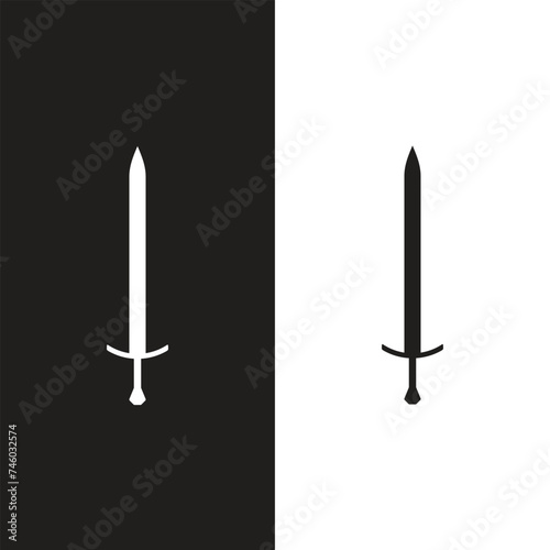 game sword, Cartoon sword for game on white background, vector illustration