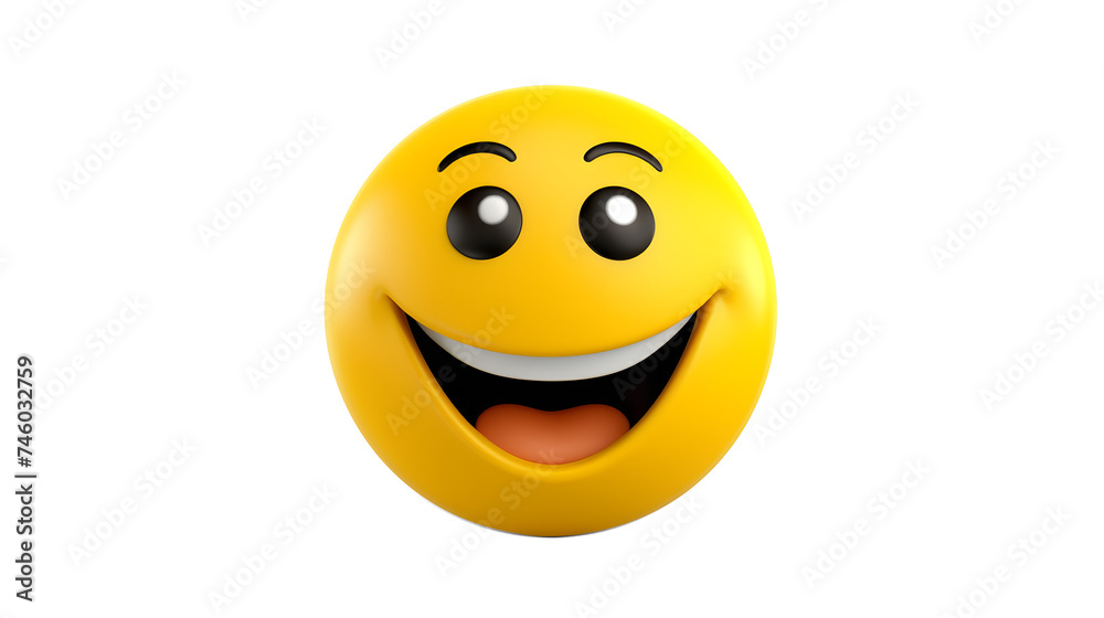 smiley face on white with transparent background 