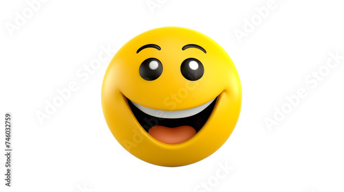 smiley face on white with transparent background 