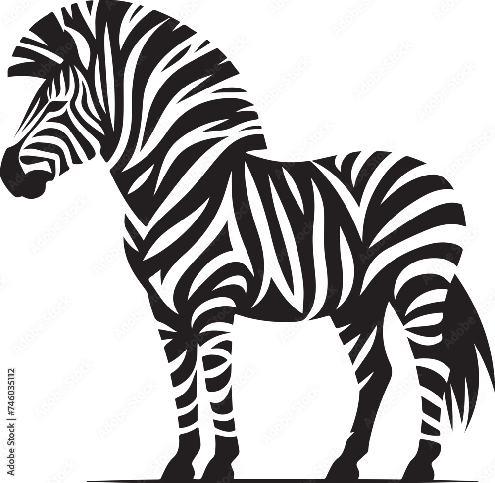 Obraz premium Zebra vector illustration