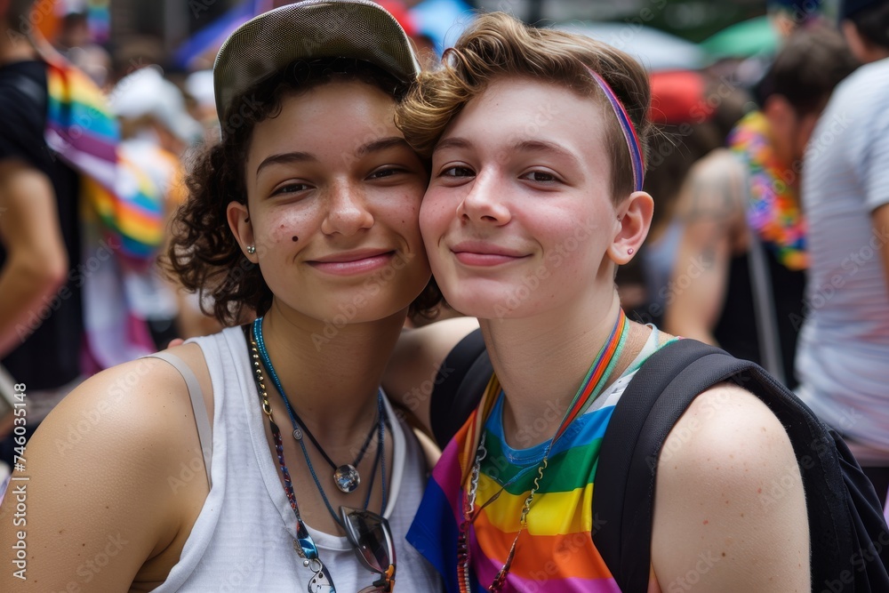 LGBTQ Pride gender allies. Rainbow lovers colorful sketching diversity Flag. Gradient motley colored ey LGBT rightsparade sophisticated pride community