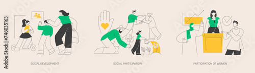 Social skills competence abstract concept vector illustrations. © Visual Generation