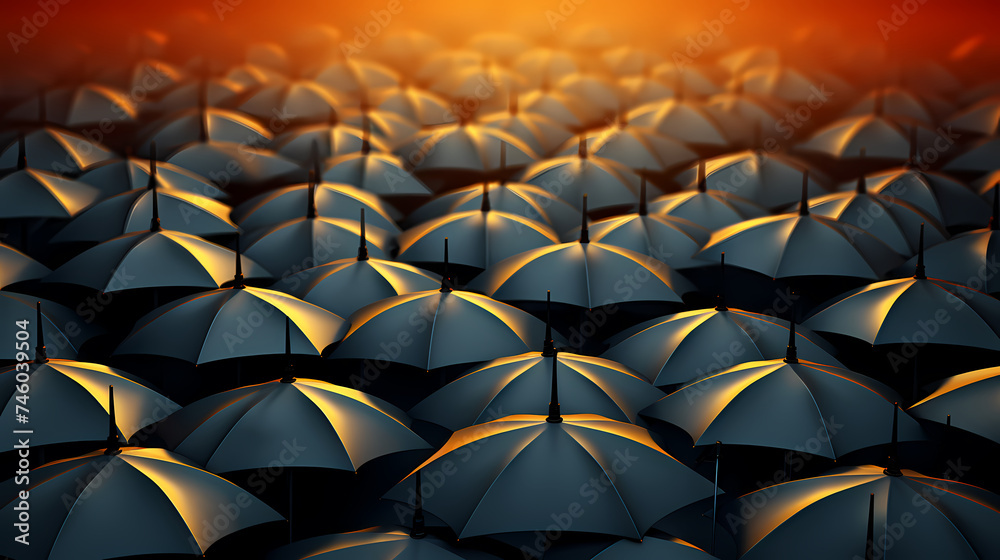 Umbrella illustration, success concept Umbrella illustration, success concept