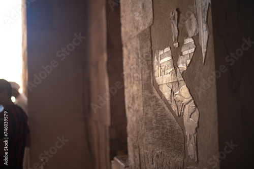 Tableau sur toile The Temple of Hatshepsut, a mortuary temple built during the reign of Pharaoh Ha