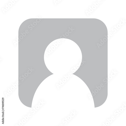 Blank avatar photo placeholder icon. Vector illustration.	