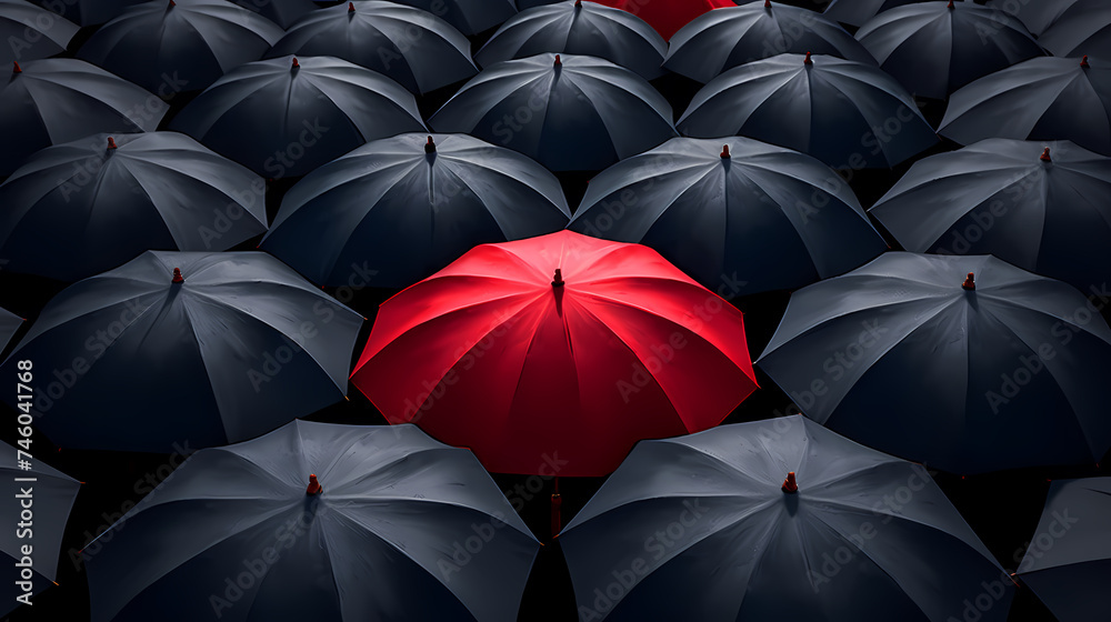 Umbrella illustration, success concept Umbrella illustration, success concept
