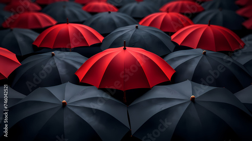 Umbrella illustration, success concept