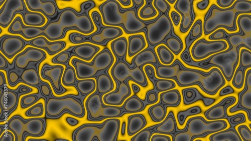 animation fluids  in black background for design with copy space.