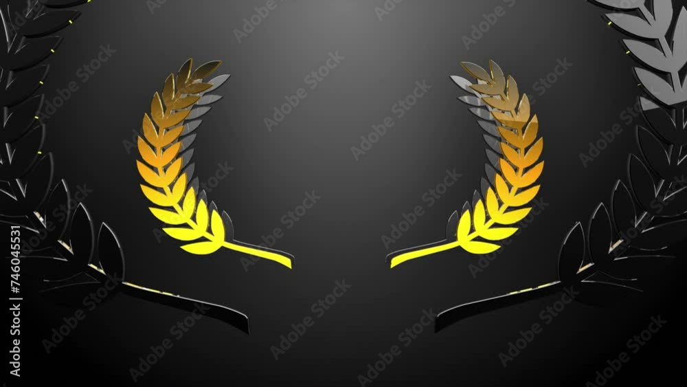 silhouette element, logo Floral Wreaths