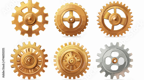 Gear graphic design vector illustration isolated on white