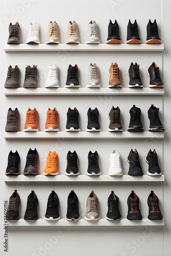 Stunning Array of Stylish and Trendy shoes Collection by H&M on a White Shelf
