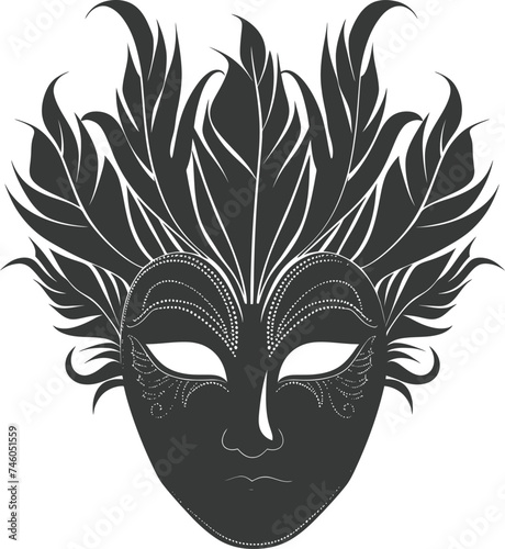 Silhouette Mask for the masquerade black color only © NikahGeh