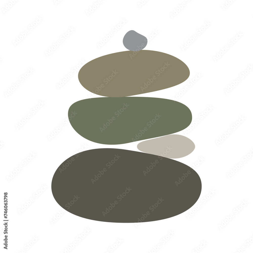 Abstract vector illustration. Stone balancing concept. Minimalist shapes. Linear curved pattern. Design for cover, poster, brochure, gift card. Abstract vector illustration. Stone balancing concept. Minimalist shapes. Linear curved pattern. Design for cover, poster, brochure, gift card.