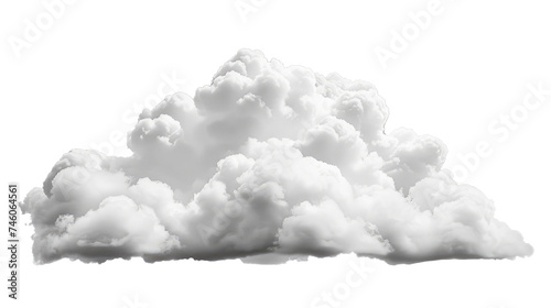 Cotton Wool Grey Cloud isolated on transparent