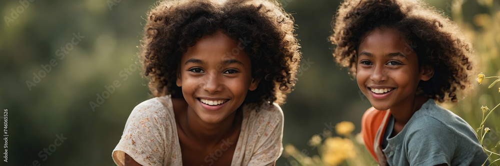 Portrait of a black happy child Portrait of a black happy child