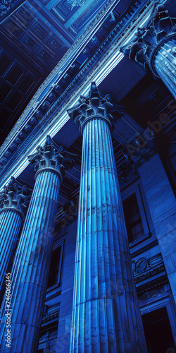 legal entity image white columns building with a blue background