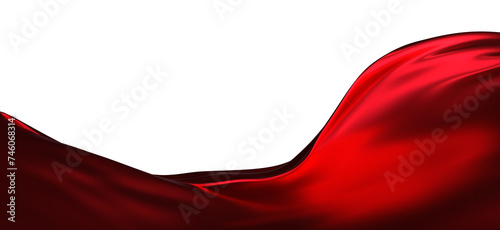 Smooth elegant red cloth is...