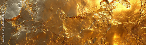 Banner trendy gold background.