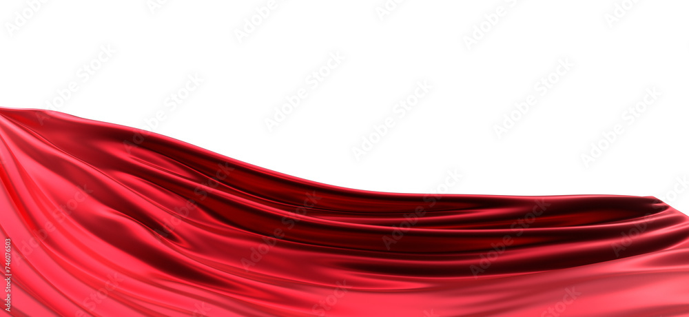 Naklejka premium Сovered with a red cloth background