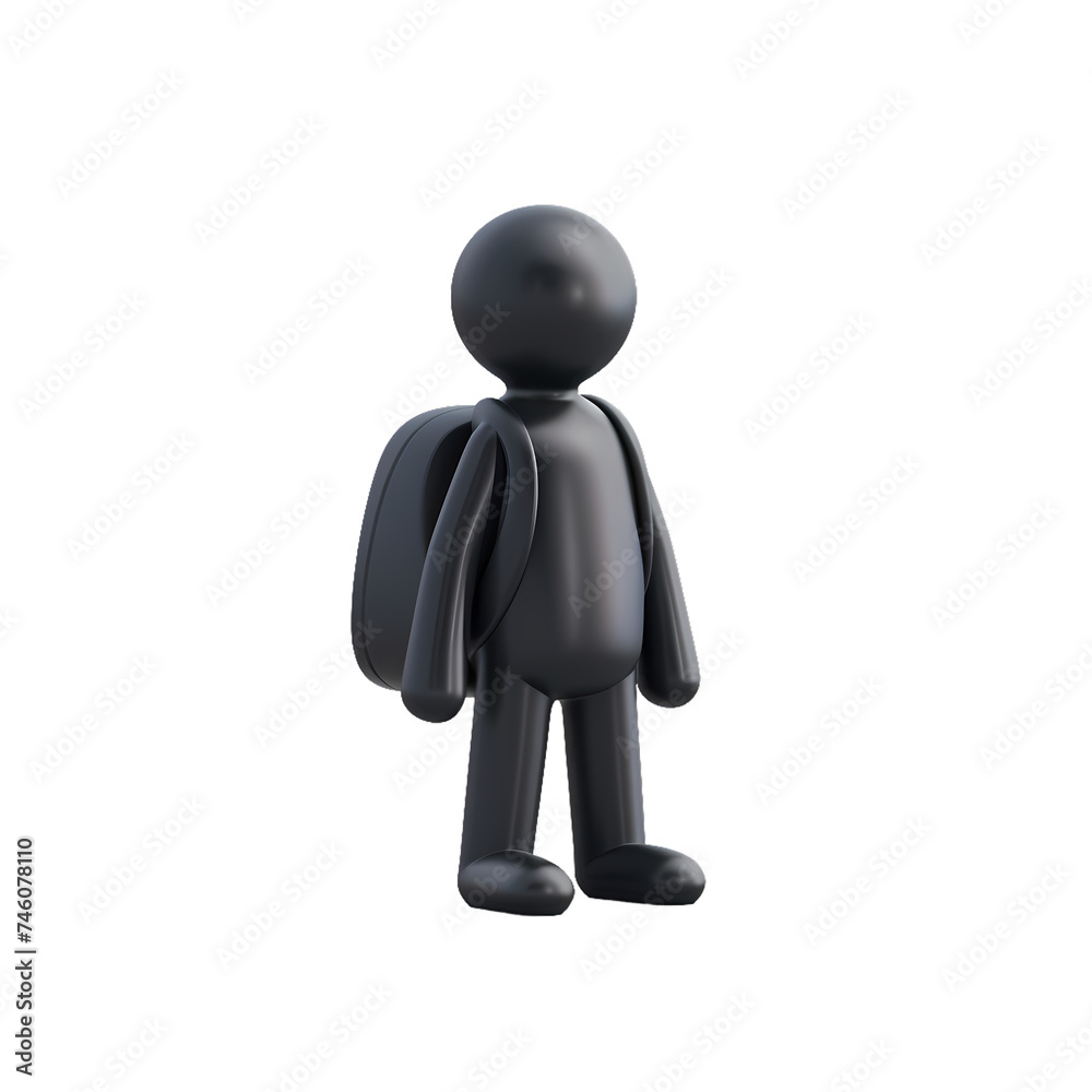 3D asset - student 3D asset - student