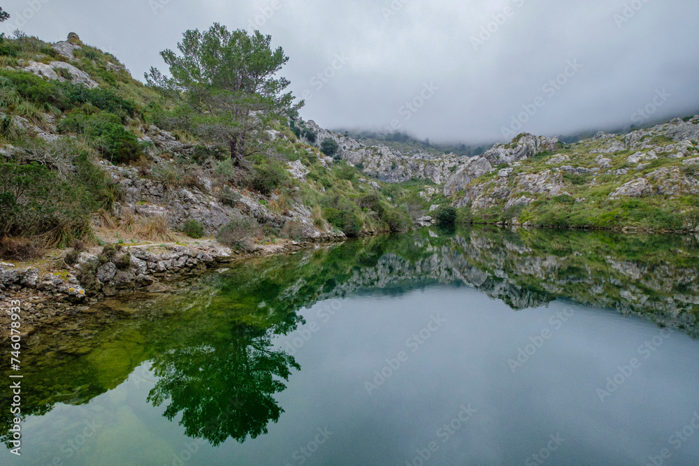 Mortix reservoir, Escorca, Mallorca, Balearic Islands, Spain
