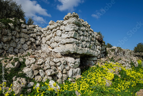 Torrellafuda, talayotic wall, Ciutadella, Menorca, Balearic Islands, Spain © Tolo